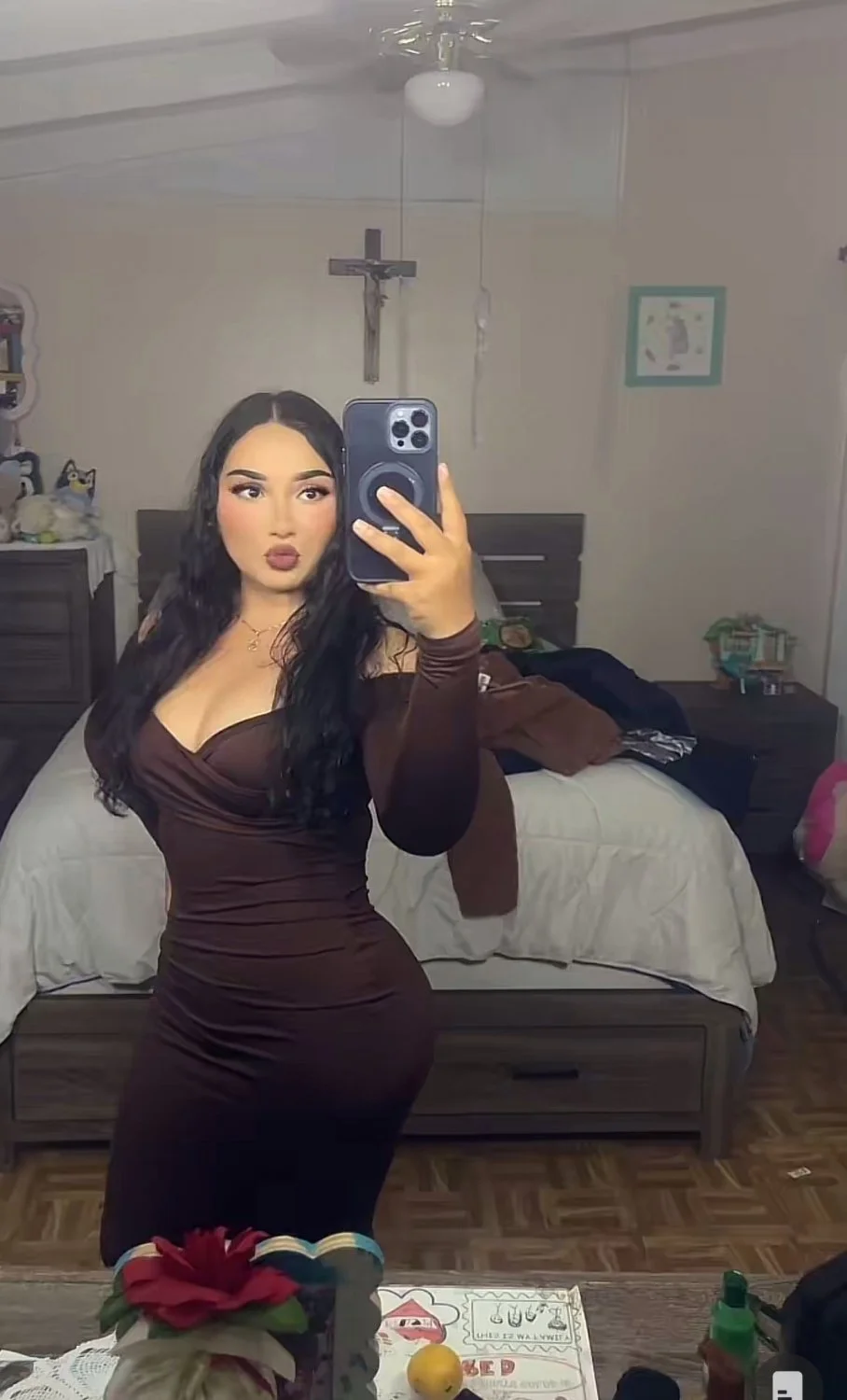 fat from the front and back on this thictok baddie image 15