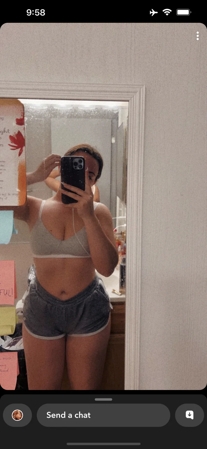 Lonely college girl image 3