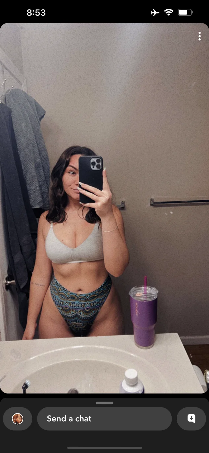Lonely college girl image 6