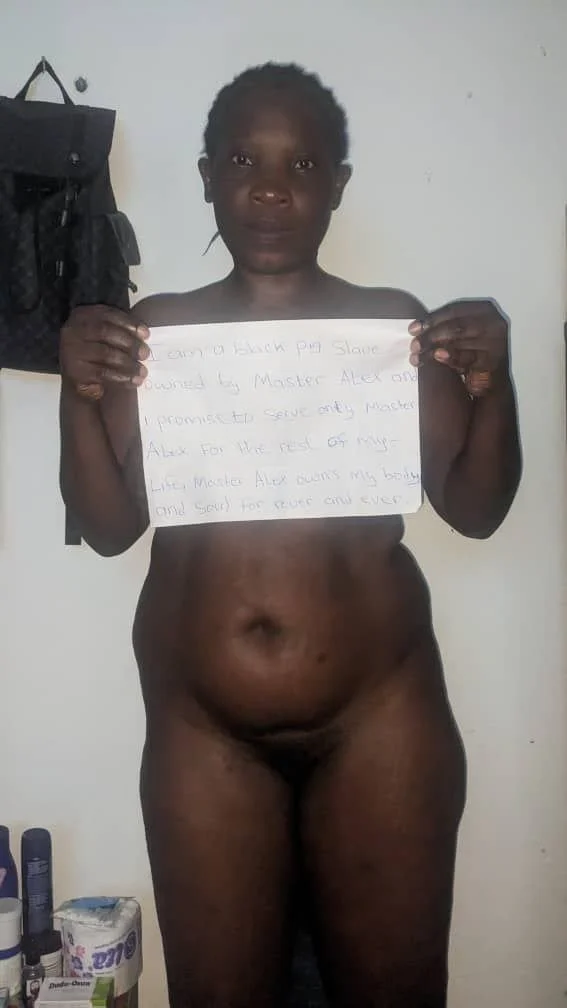 Faith, black fuck pig from Cameroon, used and exposed image 10