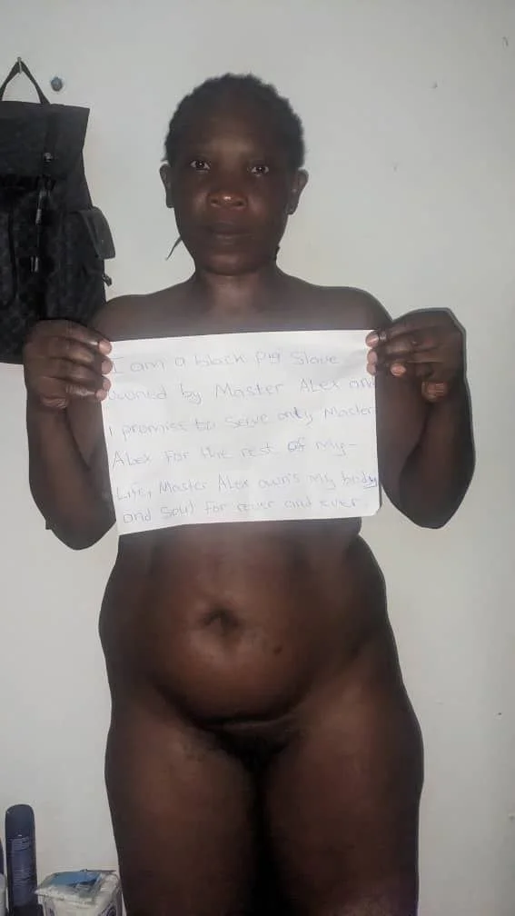 Faith, black fuck pig from Cameroon, used and exposed image 9
