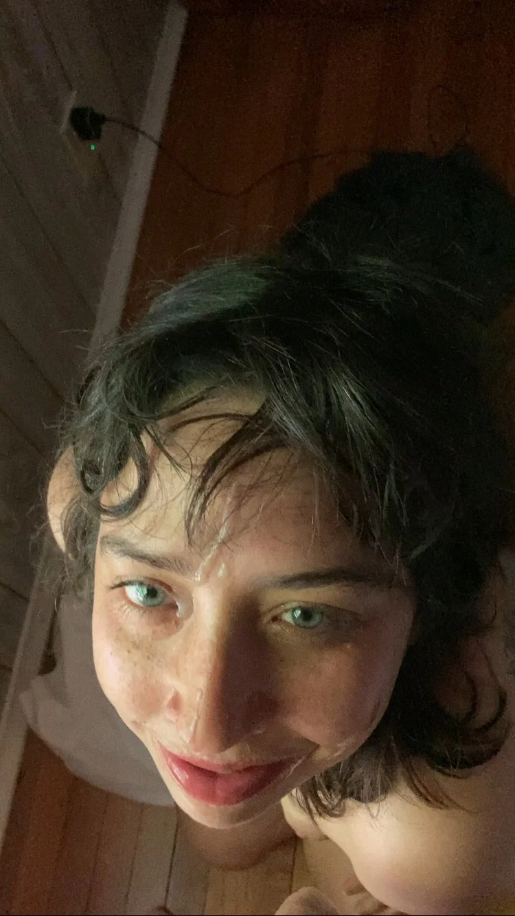 Facial makes wife a happy slut image 2