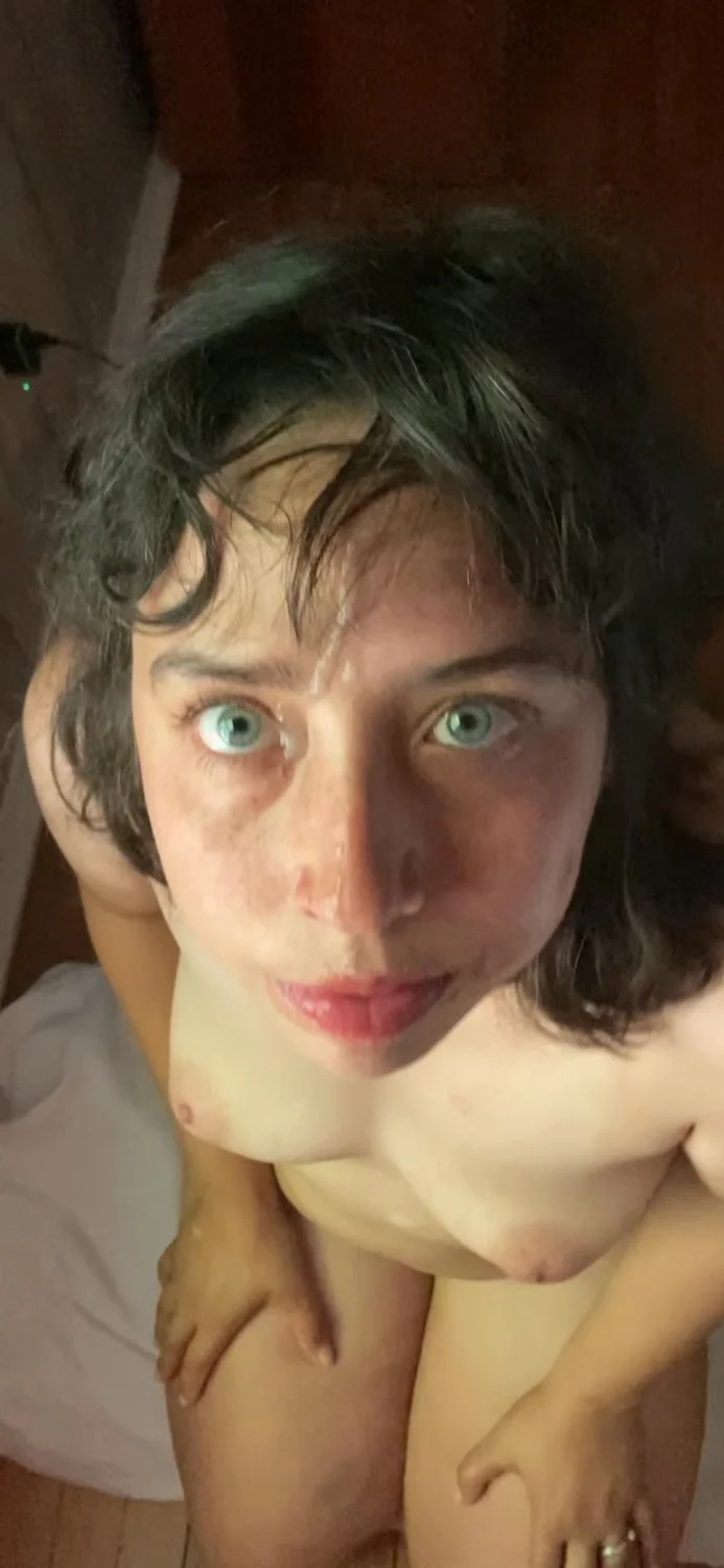 Facial makes wife a happy slut image 4