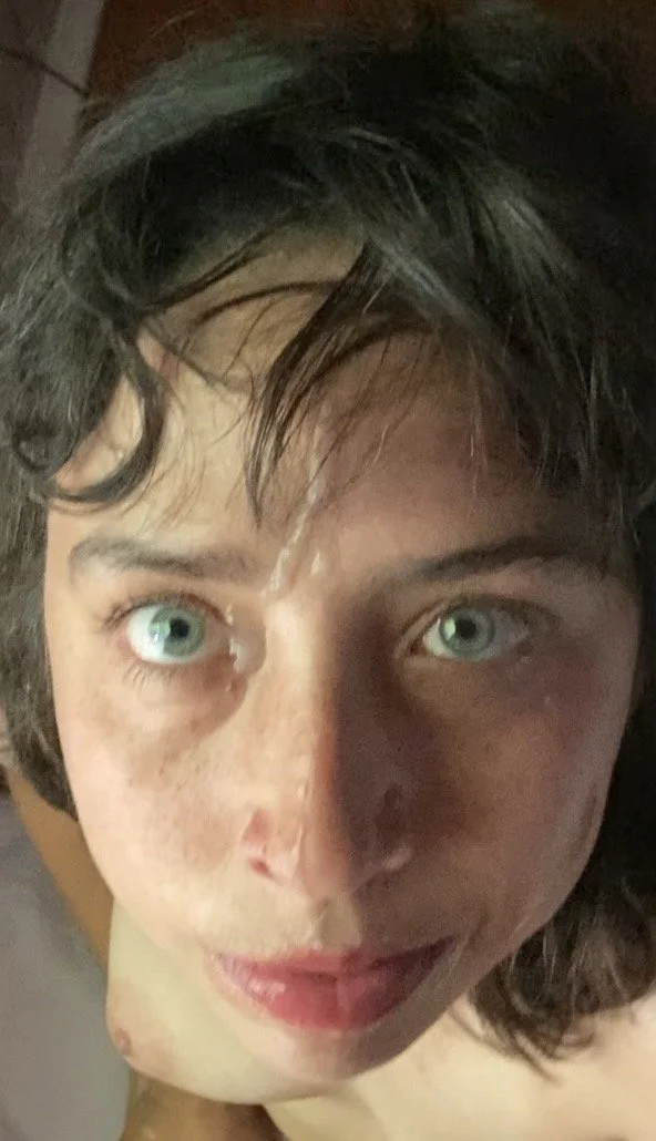 Facial makes wife a happy slut image 5