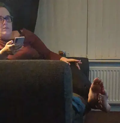 Watching stepmoms feet again. Barefoot and socks cover image