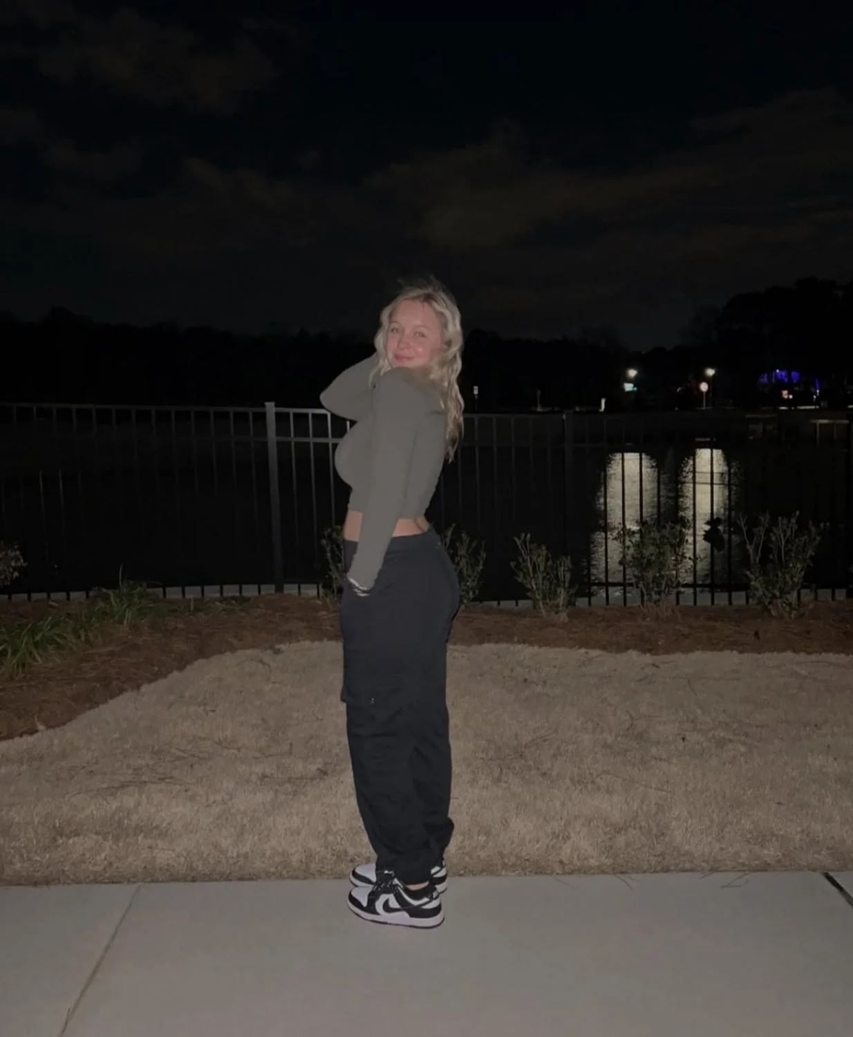 Gorgeous blonde has huge tits image 4