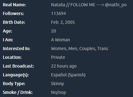 Natalia main image