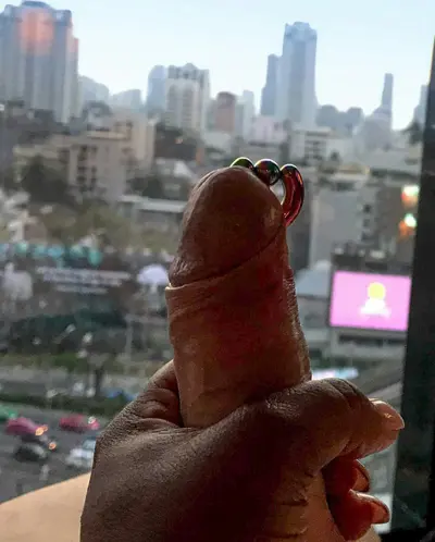 Ebony Milf Wife Holds My Pierced Penis !!! cover image
