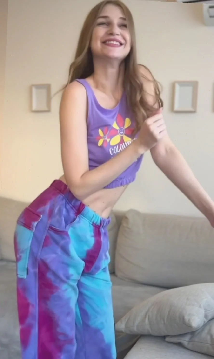 🔞 Sexy perky tits busty pussy licking naked wet pussy 🍑💦 OF now image 5