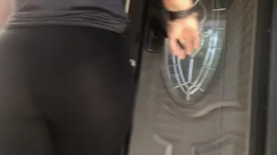 My moms fat ass booty in tight leggings (VPL) cover image