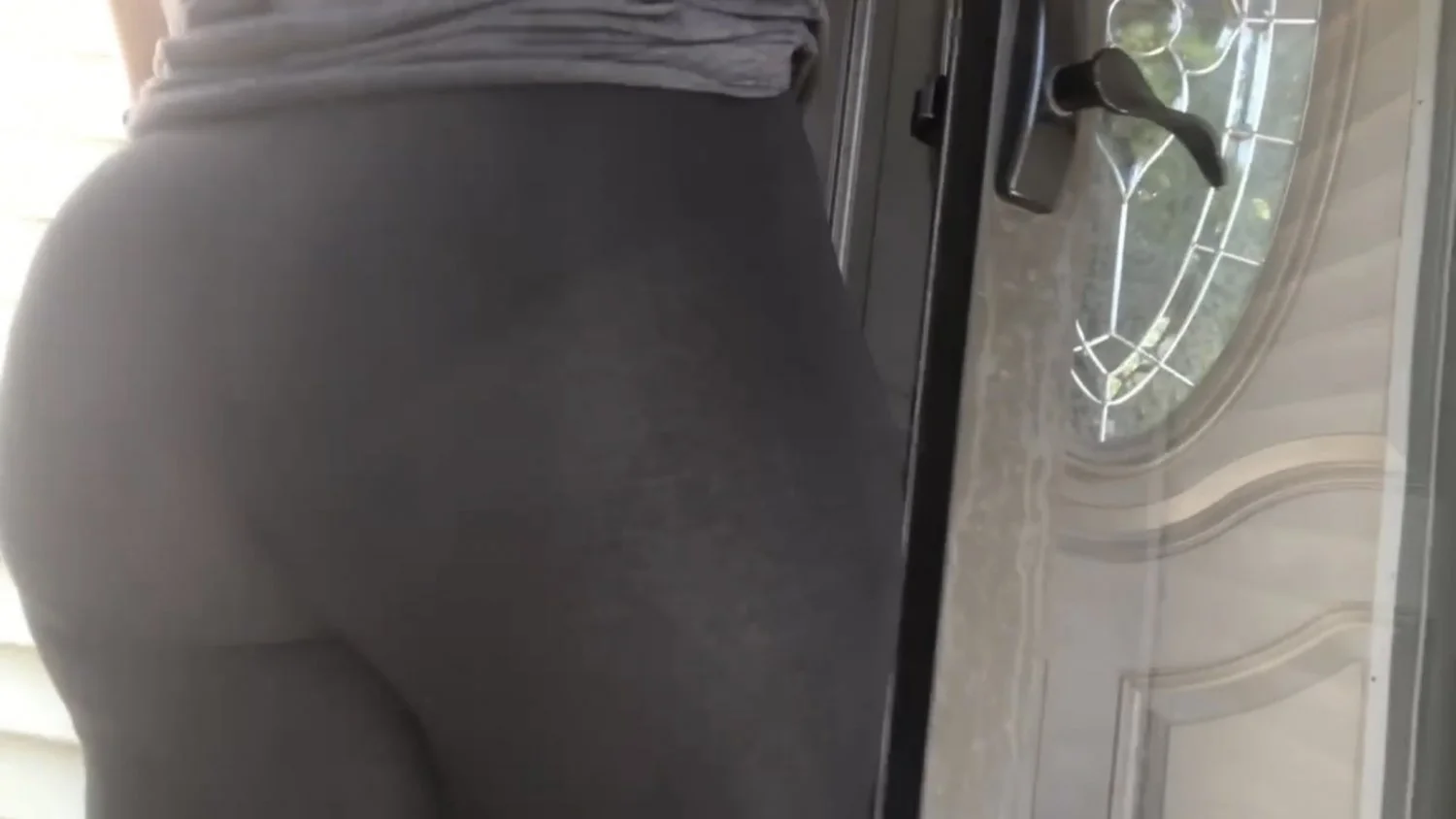 My moms fat ass booty in tight leggings (VPL) image 2