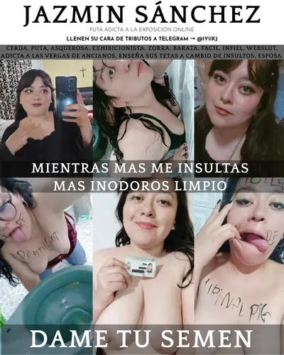 Jazmin Sánchez webslut. Fuckpig. Wc cleaner and cum lover cover image