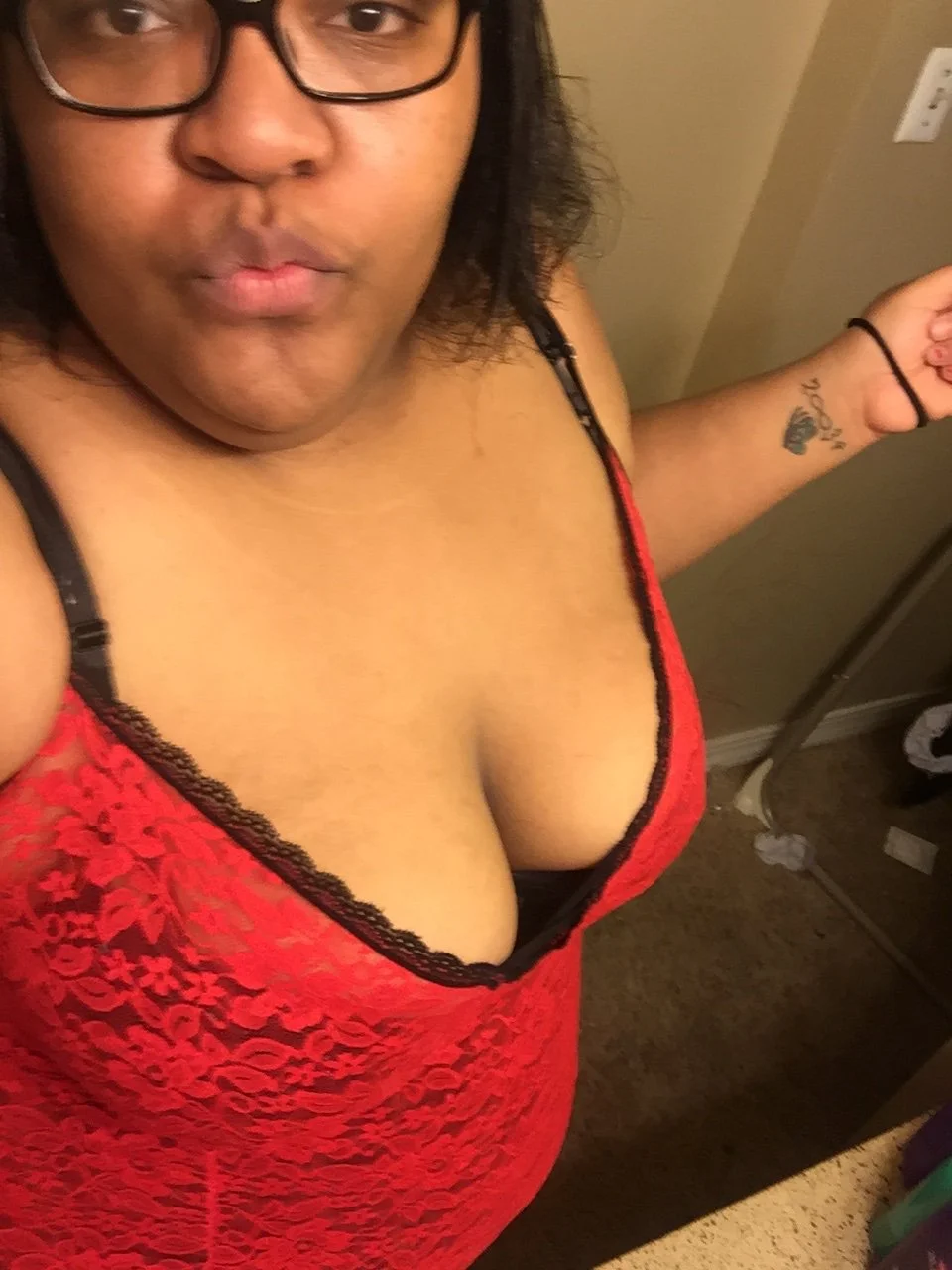 Fat Black Slut Desirae has huge udders image 10