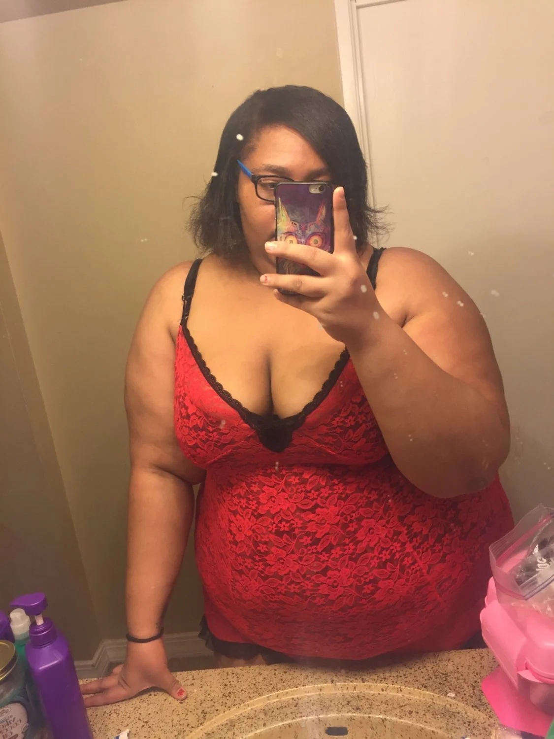 Fat Black Slut Desirae has huge udders image 11