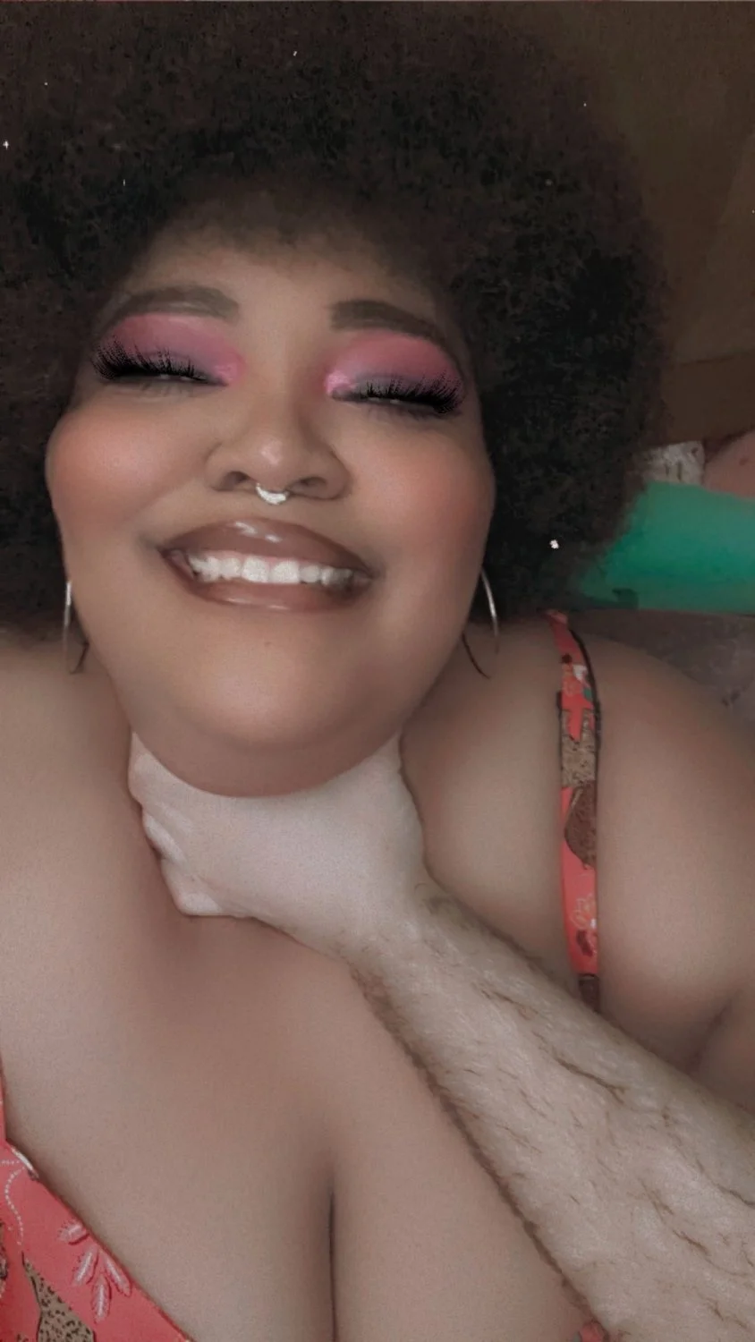 Fat Black Slut Desirae has huge udders image 28