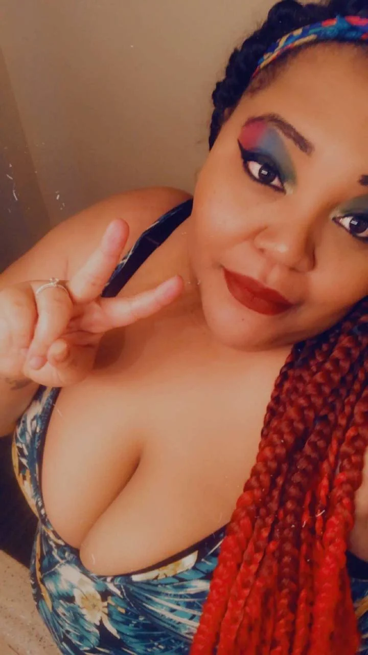 Fat Black Slut Desirae has huge udders image 5