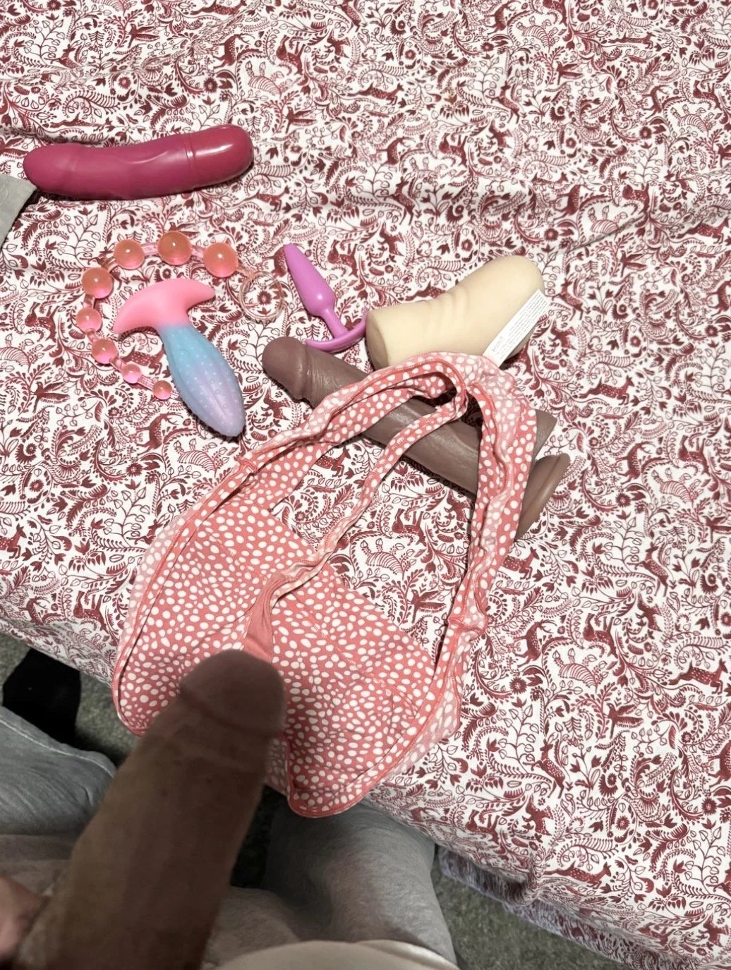 My Latina panties and toys image 3