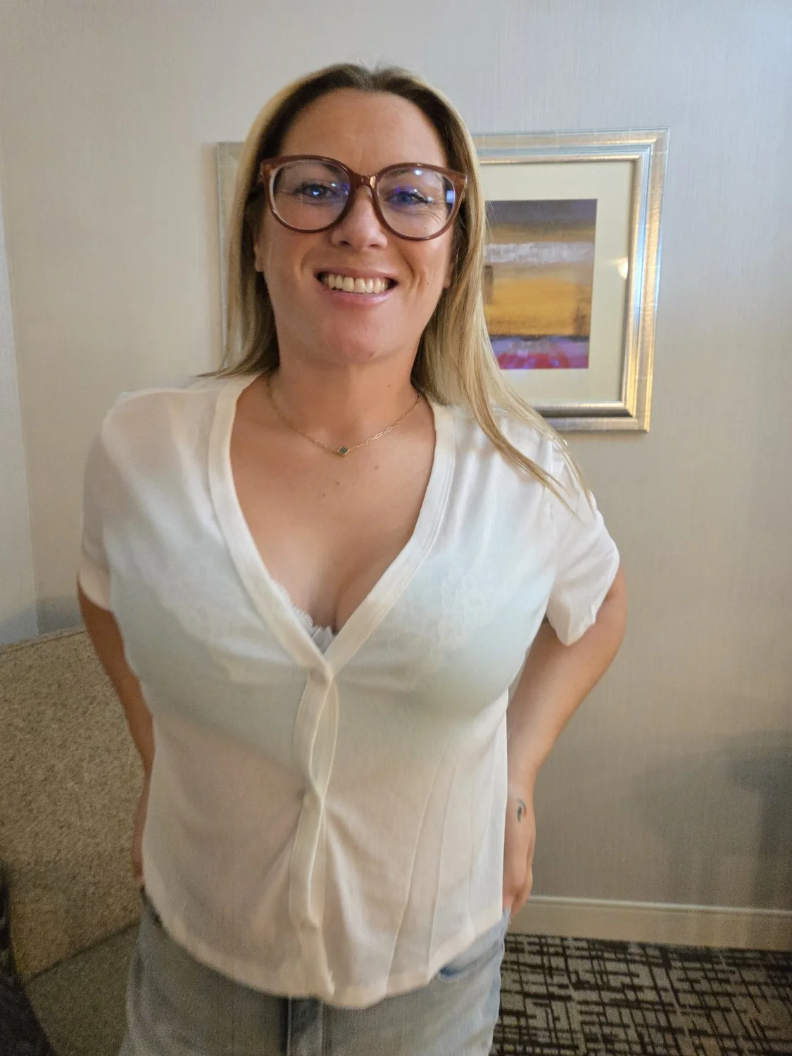 Vegas slut white sweater image 3