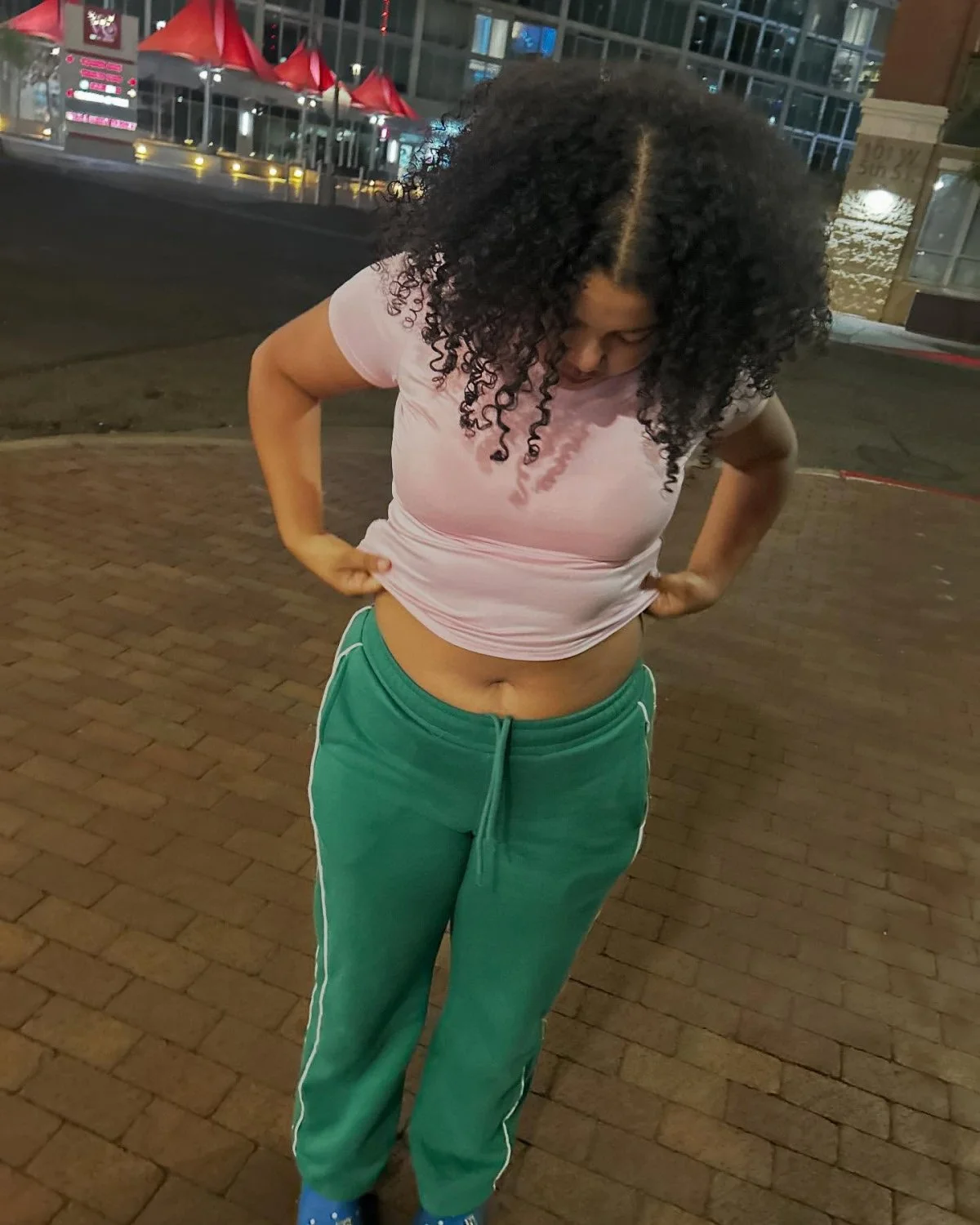 Pretty mixed redbone teen image 10