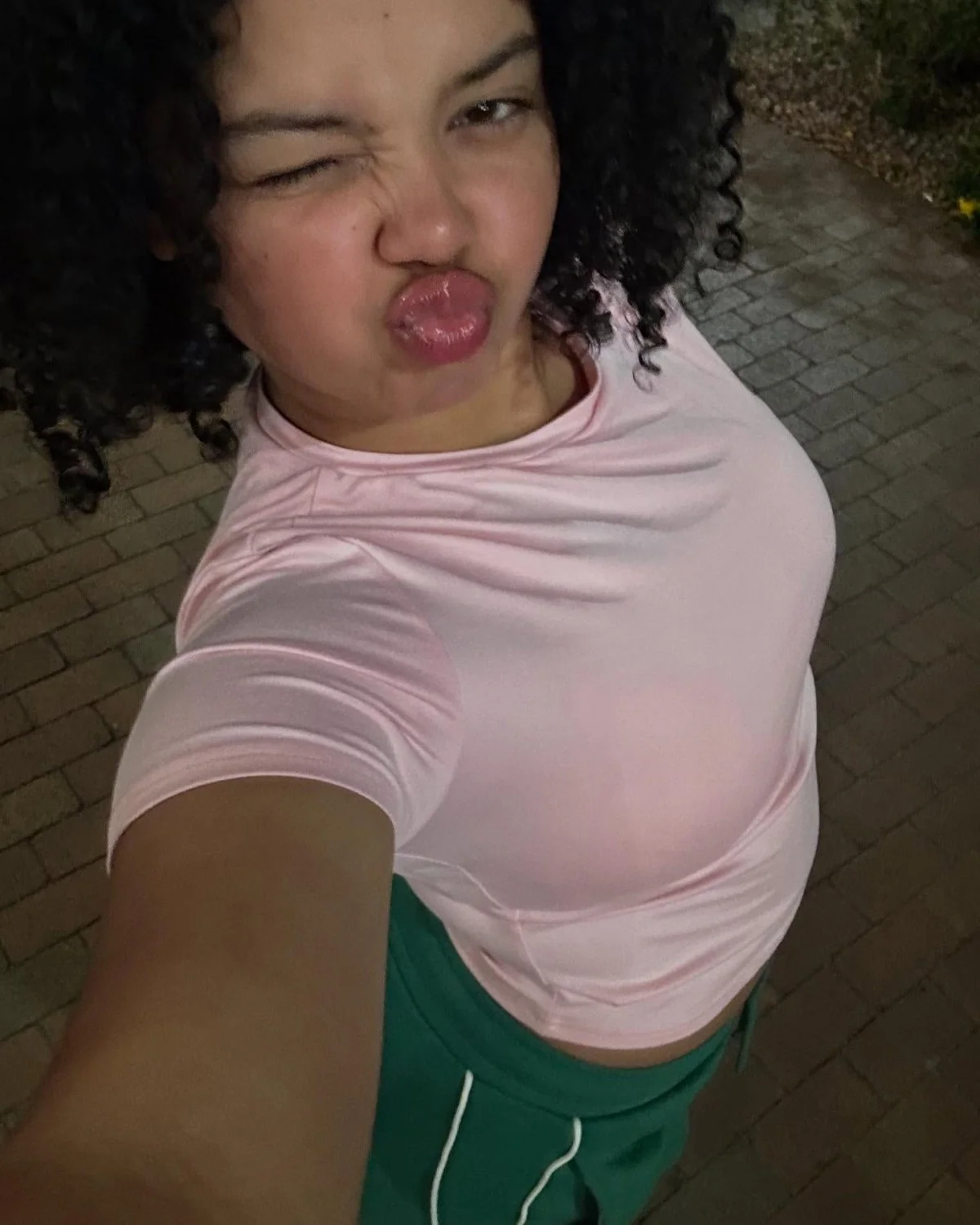 Pretty mixed redbone teen image 12