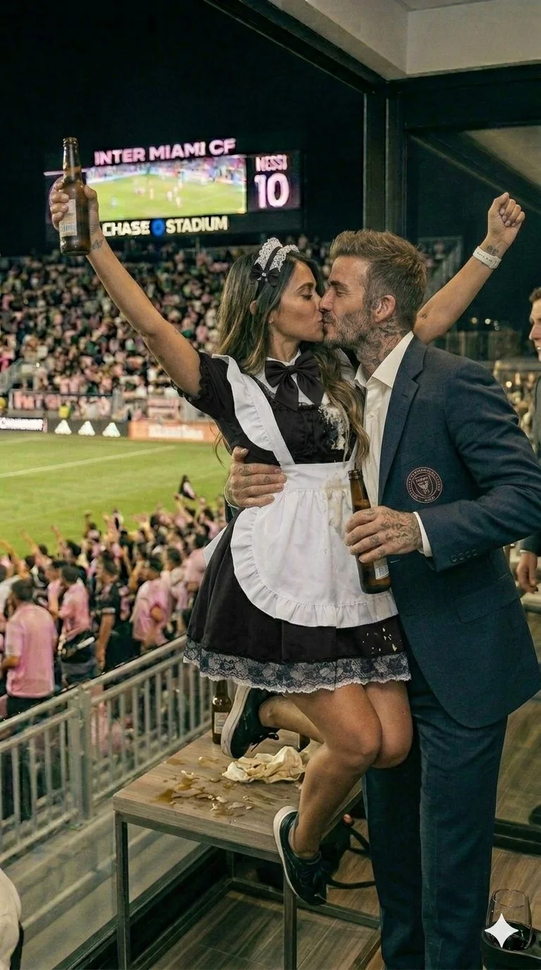 Antonela Roccuzzo y David Beckham de fiesta en palco del Inter de Miami🔥 image 25