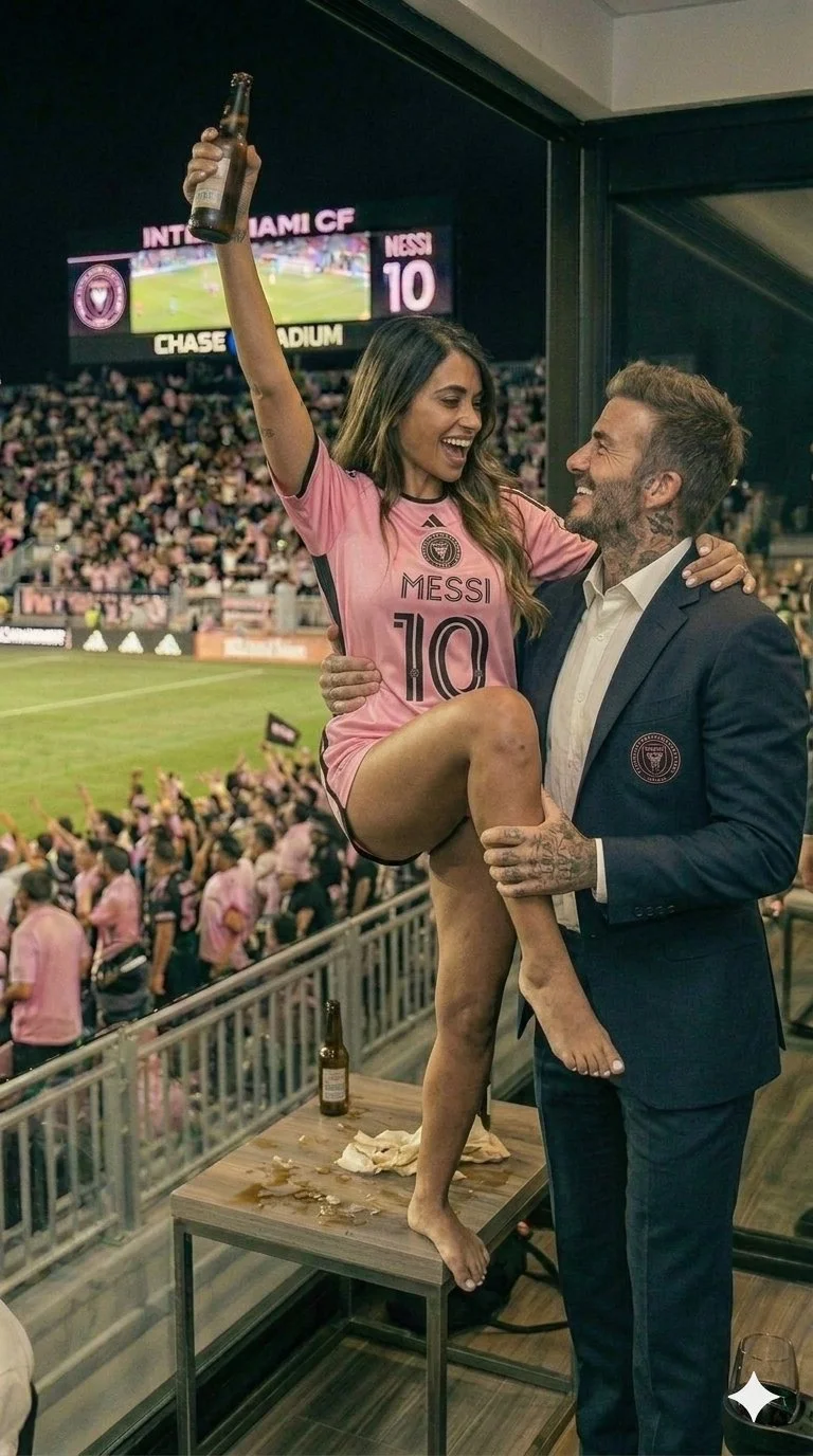 Antonela Roccuzzo y David Beckham de fiesta en palco del Inter de Miami🔥 image 31