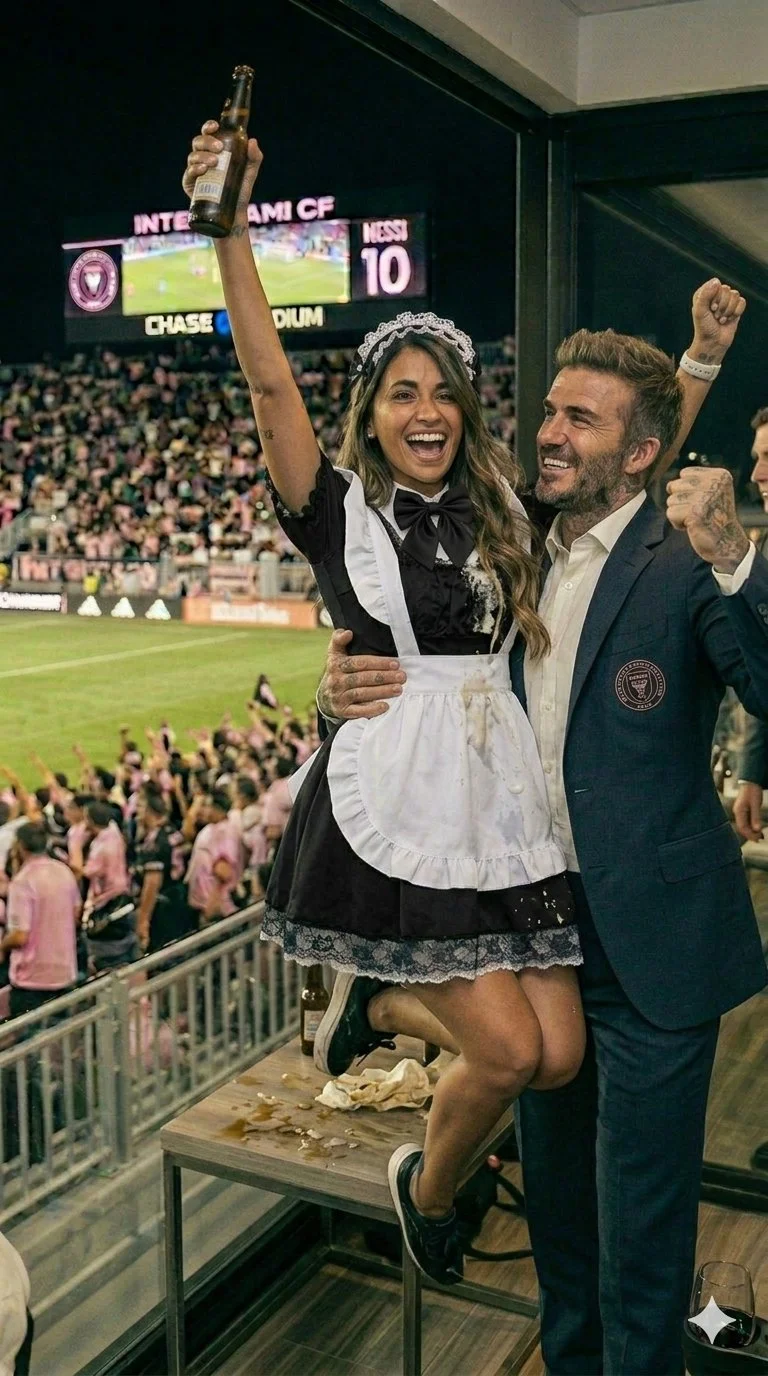 Antonela Roccuzzo y David Beckham de fiesta en palco del Inter de Miami🔥 image 33