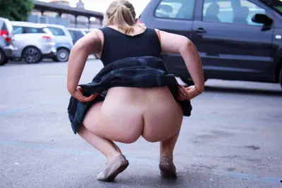 flashing ass without panties... cover image
