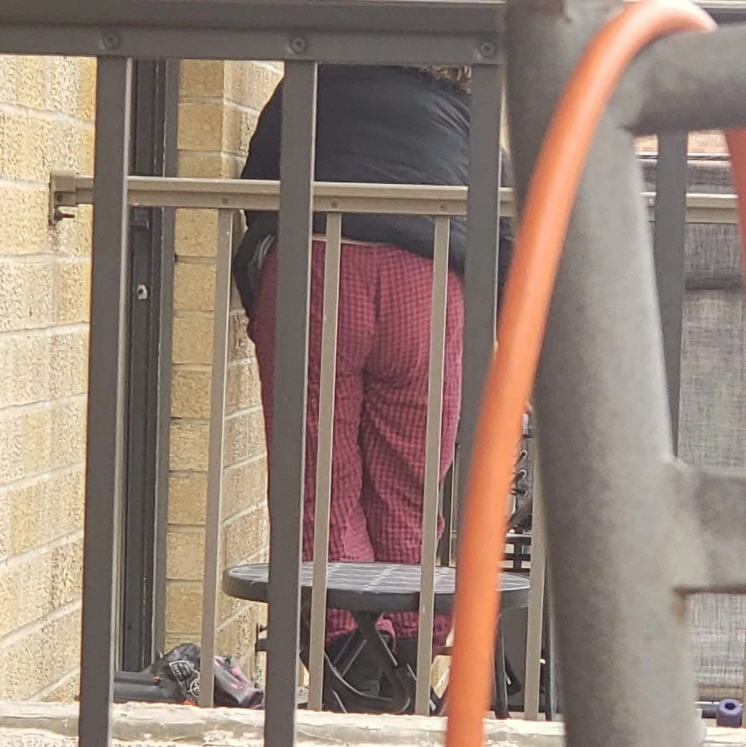 Spying on my Columbian neighbor Adriana on her balcony 🥵🇨🇴 image 6