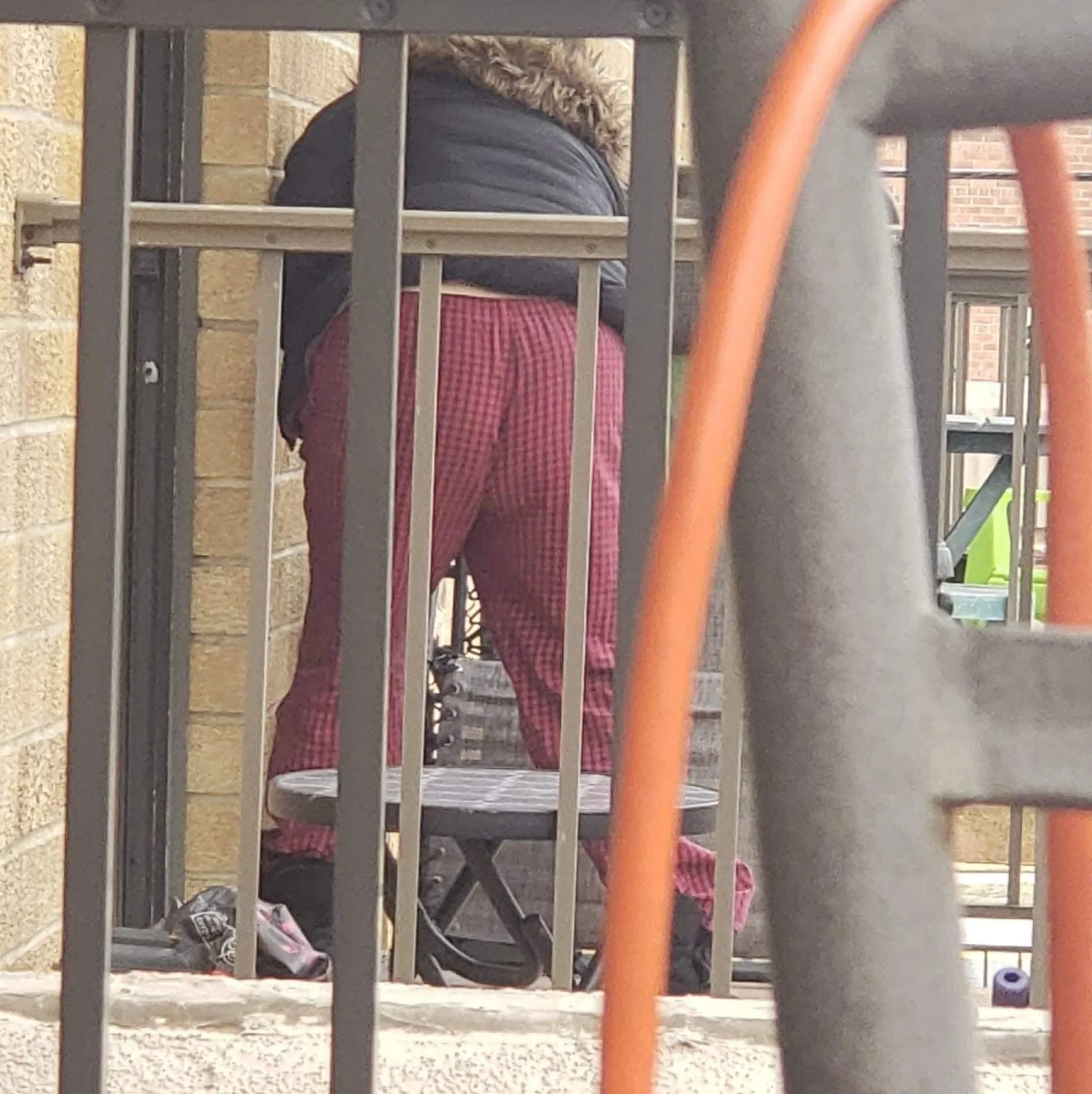 Spying on my Columbian neighbor Adriana on her balcony 🥵🇨🇴 image 7