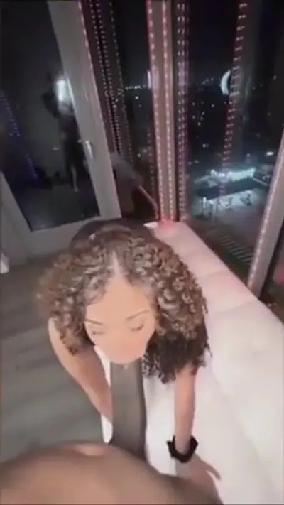 Curly Hair Slut Loves Deepthroathing Black Cock cover image
