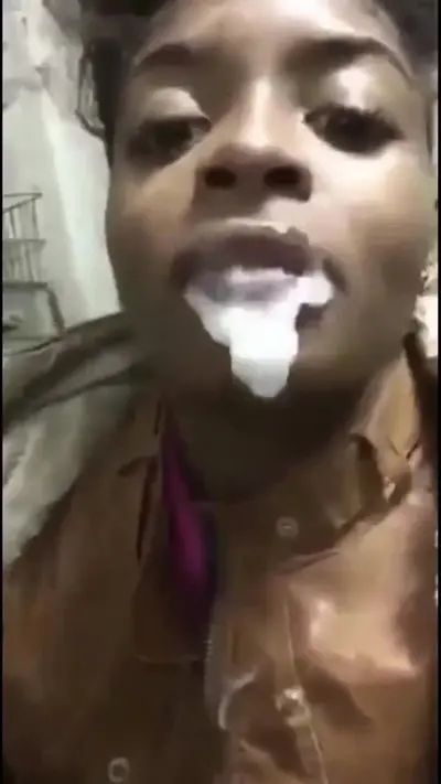 look at that cum drip off her face cover image
