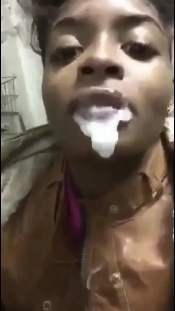 look at that cum drip off her face main image