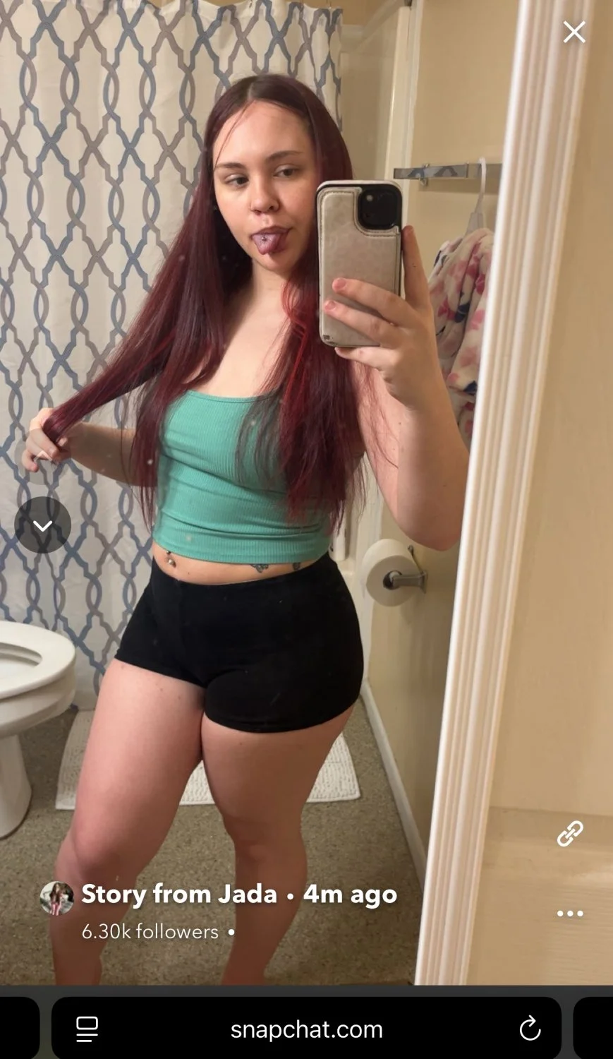 Snapchat bitch jada looks slutty image 2