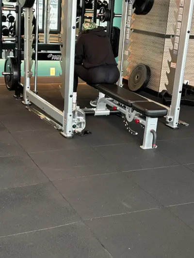 See through leggings at gym cover image