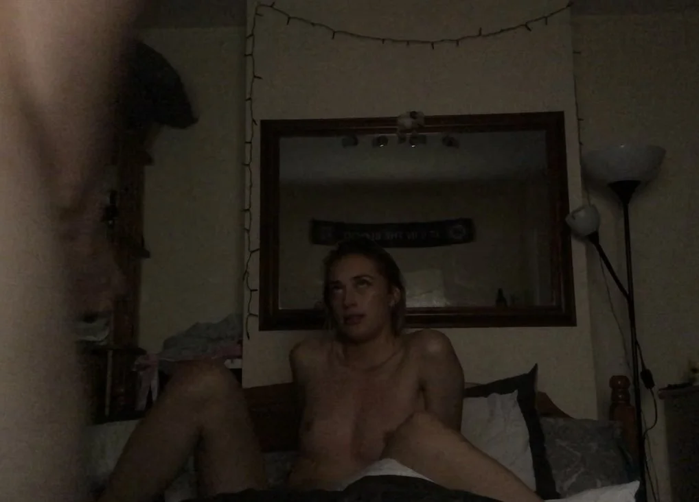 Sexy blonde sorority slut facial image 1