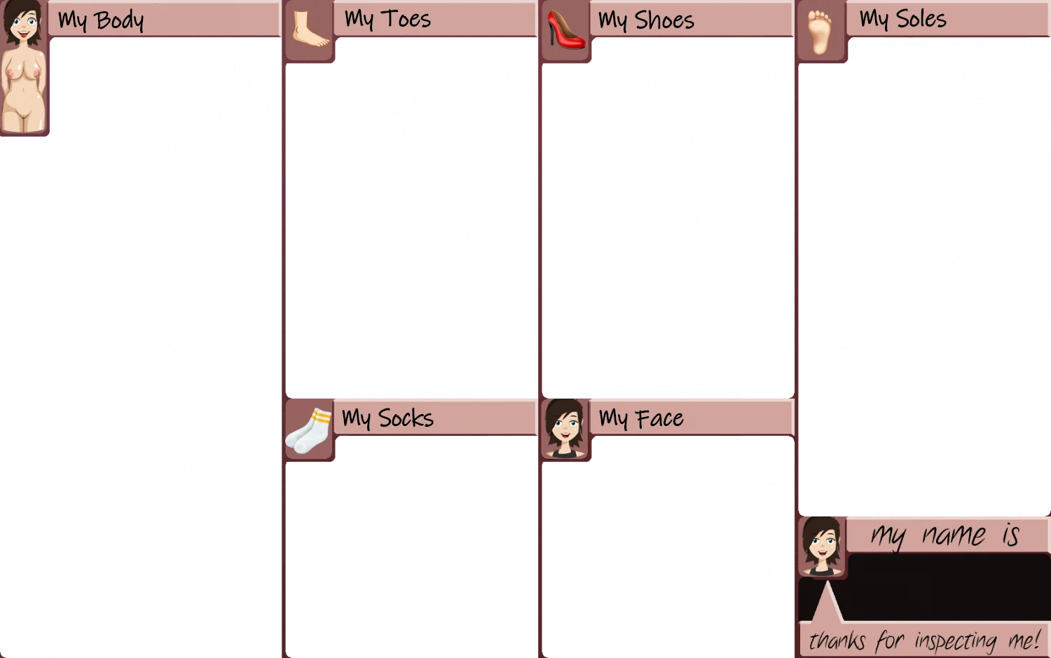 Slut Inspection Card Templates (Feet, etc.) image 2