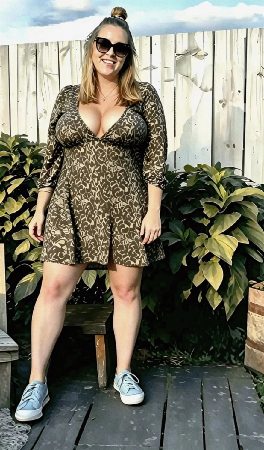 Chubby blonde slut image 4