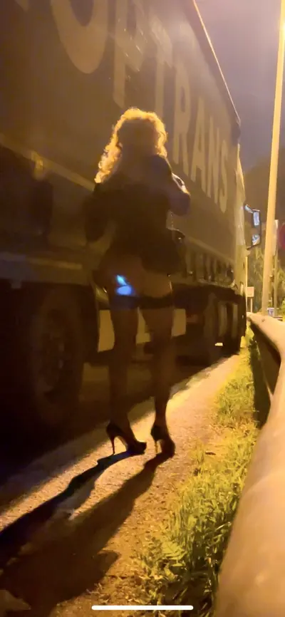 Trucker, open the door for me and I'll be your sissy hooker cover image
