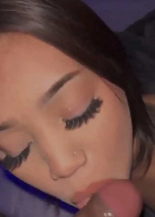 Tiny teen abg sucks small black cock main image