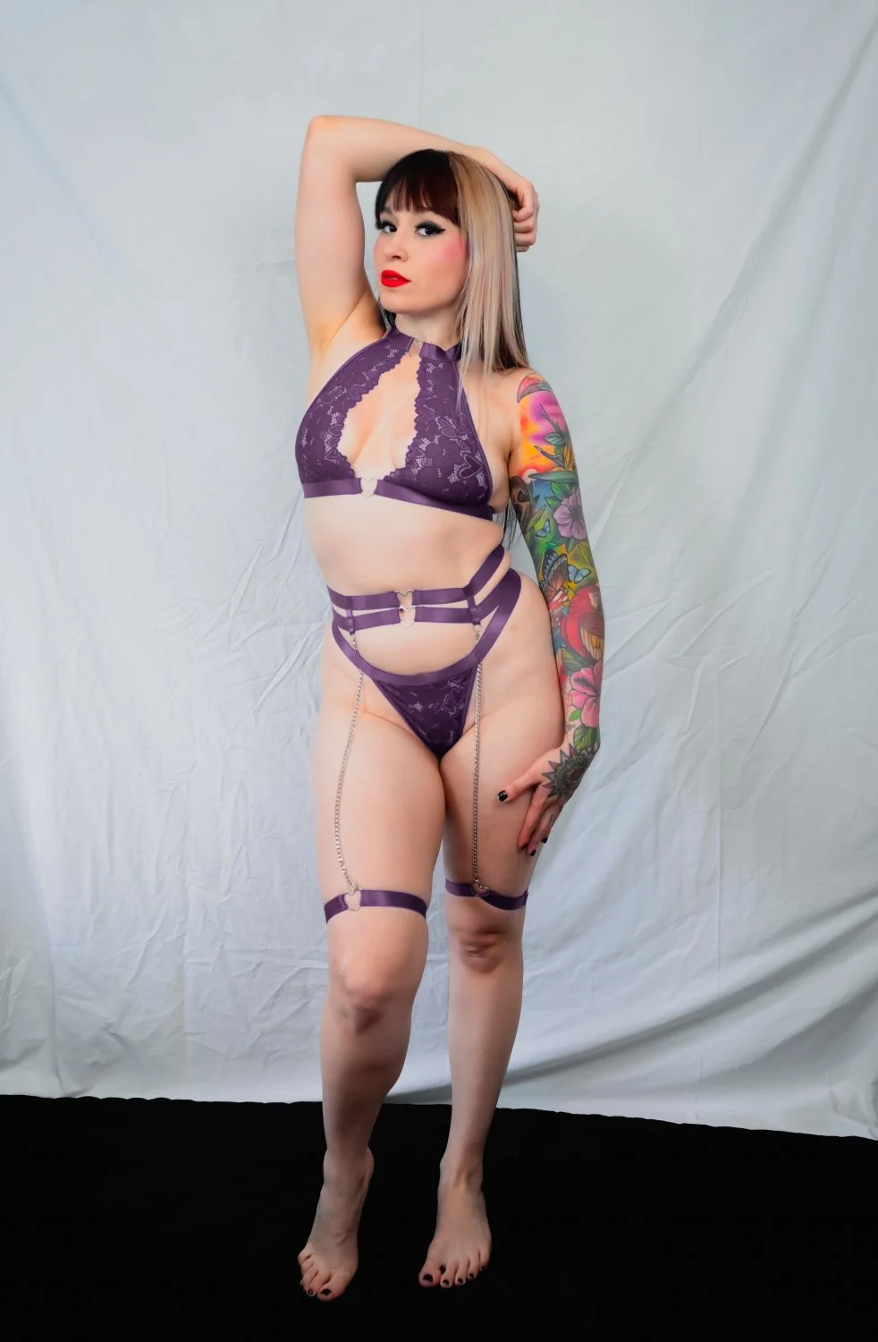 Sunfyretv purple lingerie image 12