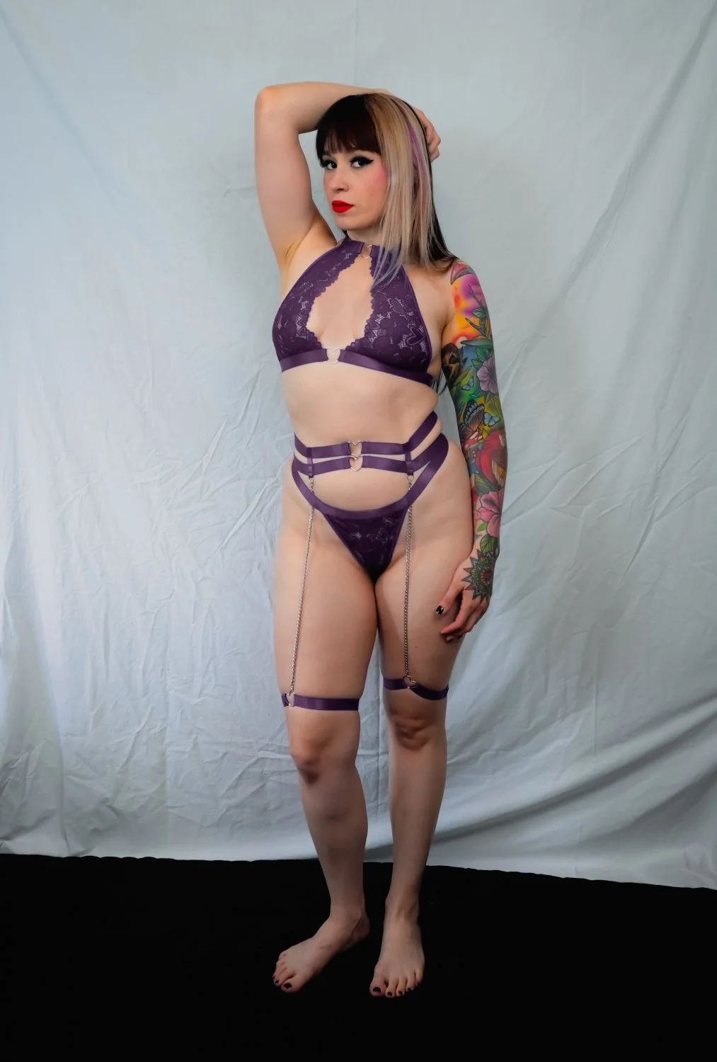 Sunfyretv purple lingerie image 13