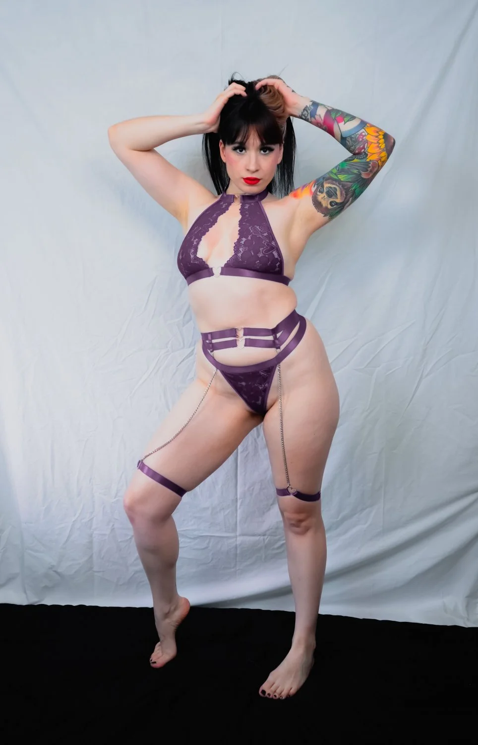 Sunfyretv purple lingerie image 14