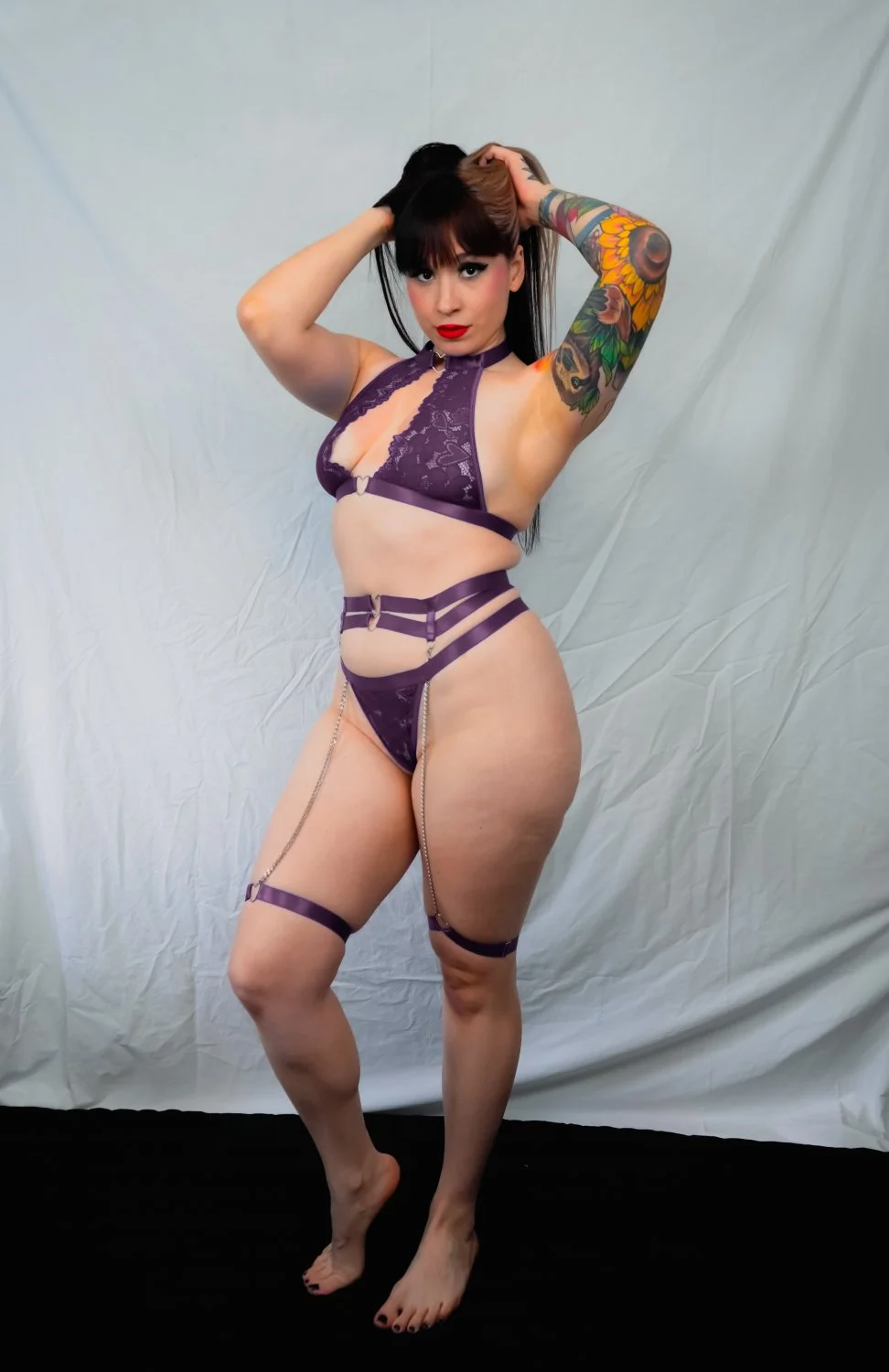 Sunfyretv purple lingerie image 15