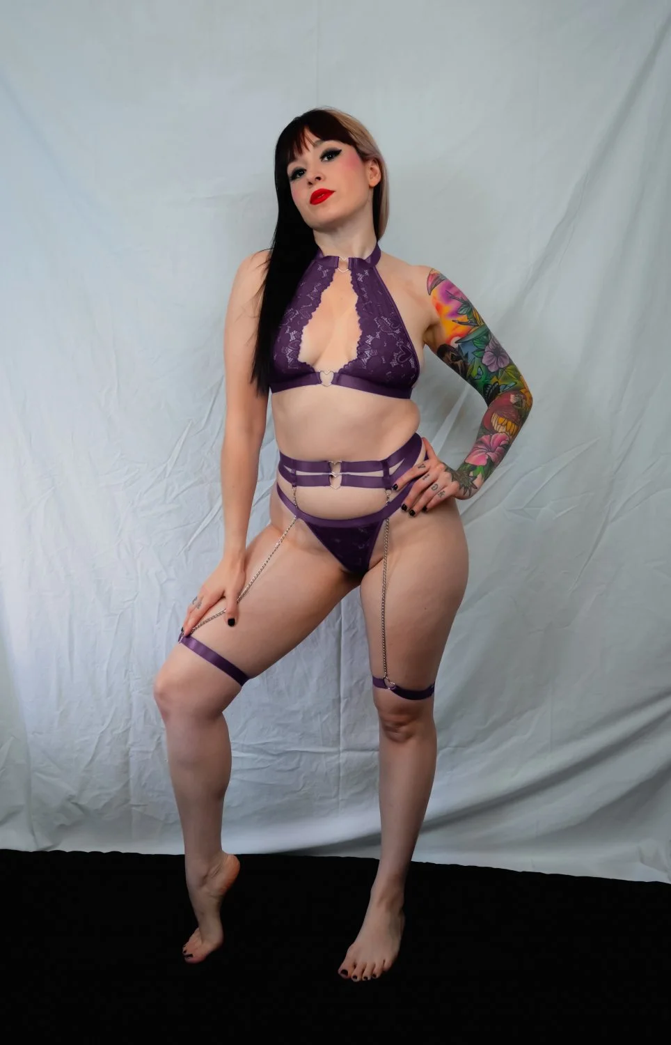 Sunfyretv purple lingerie image 6