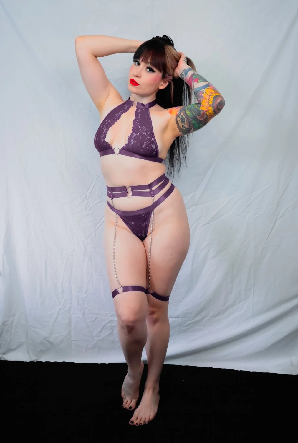 Sunfyretv purple lingerie image 7