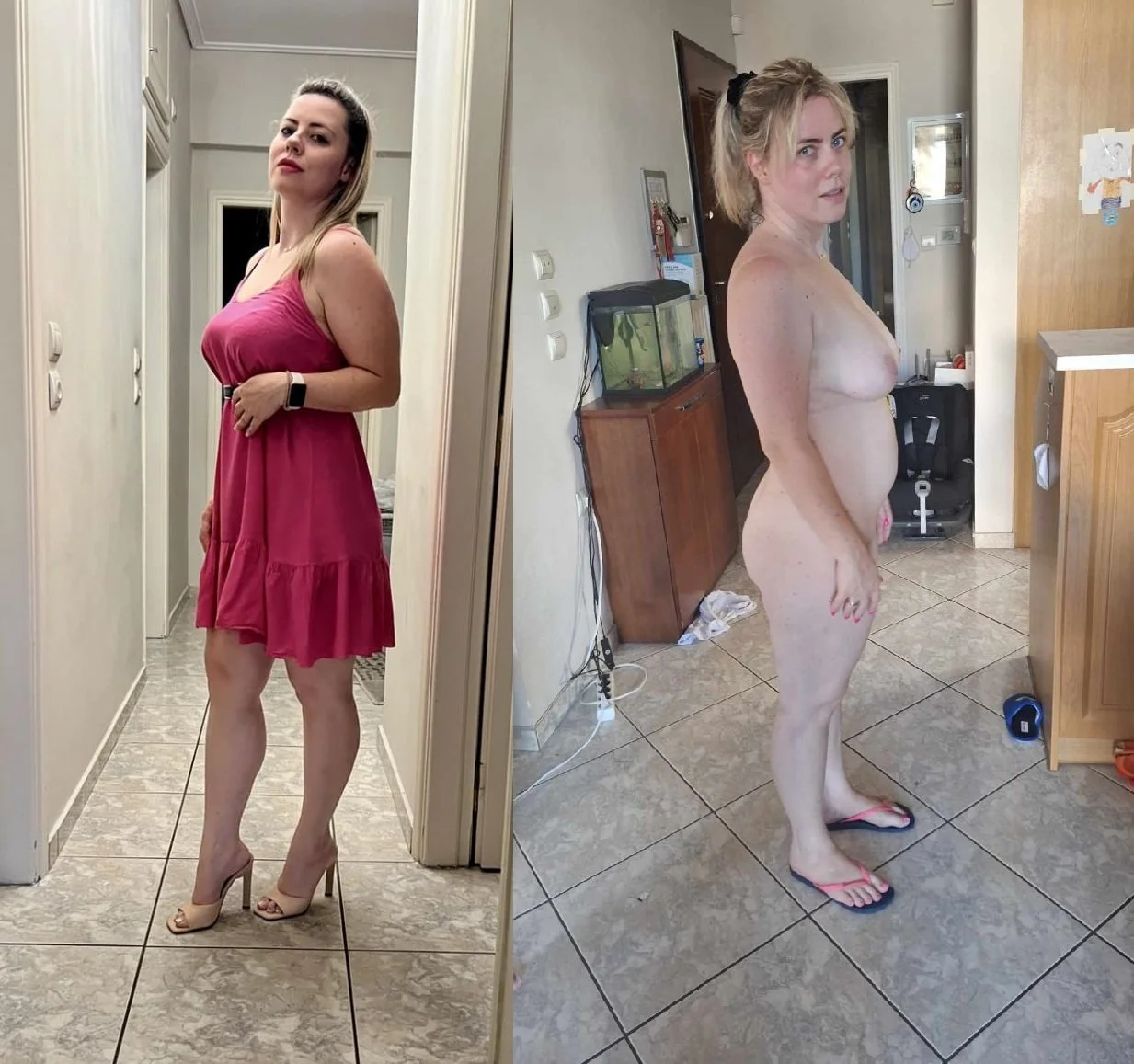 Eri - Greek mom of 2 stripped image 2