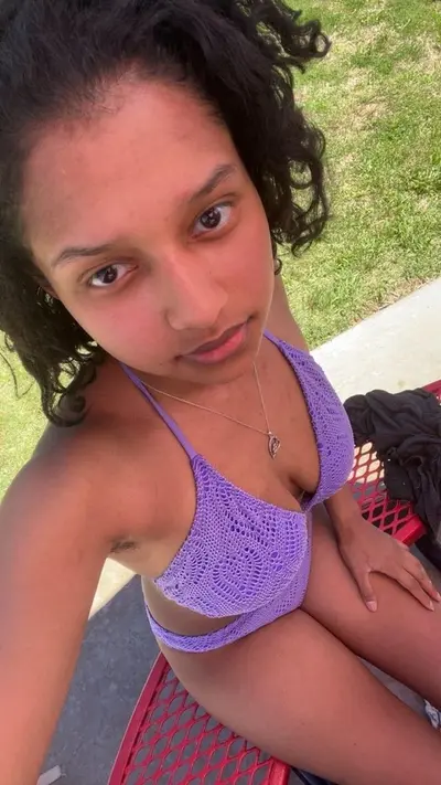 Pretty middle eastern girl with natural tits cover image