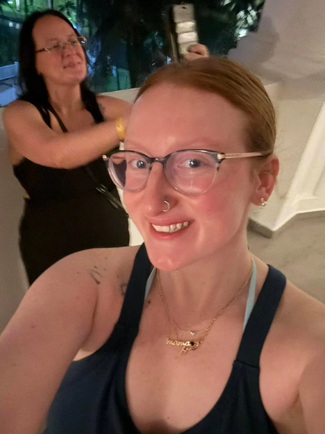 Mother & Daughter Swimsuit Cleavage image 2