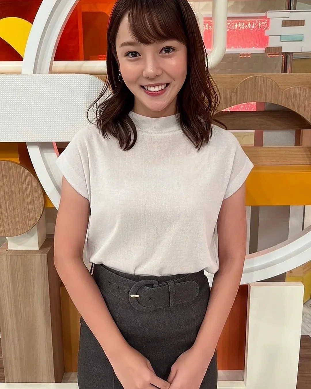 🔚Japanese　顔抜き　フリーアナウンサー　森千晴　ソフトエロ　一発やりたい image 35